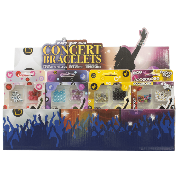 Assorted Concert Bracelets Display Unit