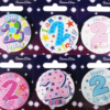 Assorted Designs 55mm Badge for Age 2