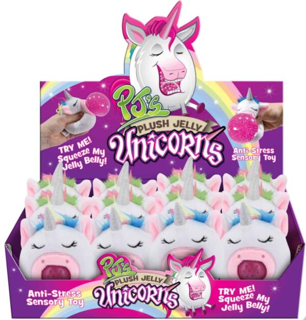 Assorted Unicorn Plush Jelly Squeezers CDU