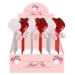Assorted Valentine's Heart Pens with Sequins