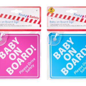 Baby on Board Safety Sign - First Steps, Single Piece