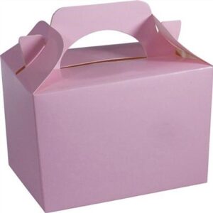 Baby Pink Children's Plain Activity Food Box Loot - 1 Piece