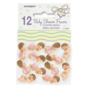 Baby Shower Game - 12 Babies with Pink Diapers - Entertaining Activity