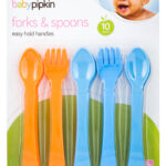 BABYPIPKIN 10-PACK EASY-GRIP BABY FORKS AND SPOONS SET