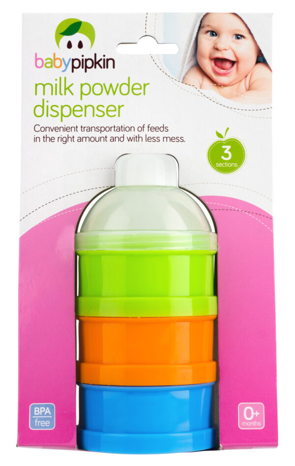 Babypipkin 3-Compartment Baby Milk Powder Dispenser