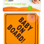 BABYPIPKIN Baby on Board Car Sign, Pack of 2