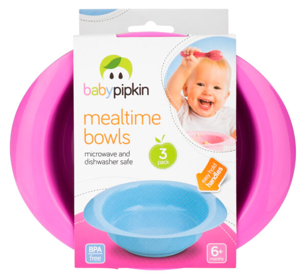 BABYPIPKIN Children's Bowls, Set of 3