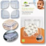 BABYPIPLIN Glass Table and Shelf 4 Corner Cushions