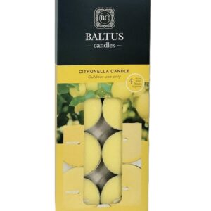 Baltus 4-Hour Citronella Tealight Candles, Pack of 10