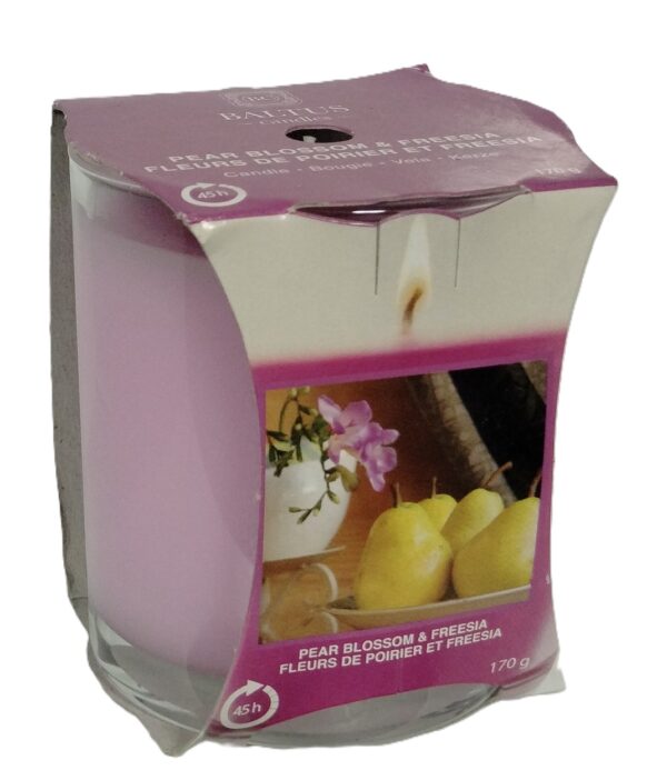 Baltus Luxury Candle with Pear Blossom & Freesia Scent - 170g