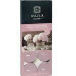 Baltus Peony & Blush Suede Tealight Candles - 10 Pack, 4-Hour Burn Time