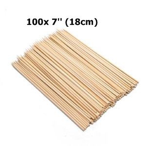 Bamboo Skewers for Satay, 7-Inch Size - Pack of Approximately 18