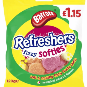 Barratt Fizzy Refreshers Softies 120g Priced at £1.15