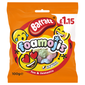 Barratt Foamojis 100g - Priced at £1.15