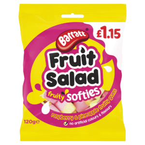 Barratt Fruity Softies Fruit Salad 120g - Priced at £1.15