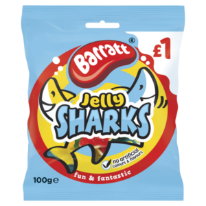 Barratt Jelly Sharks 100g - Priced at £1