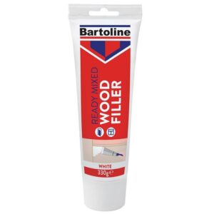 Bartoline Flexible Wood Filler - White, Ready-to-Mix, 330g Tube