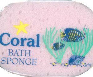 Bath Sponge in Coral