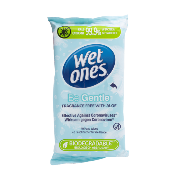 Be Gentle Anti-Bacterial Wet Wipes, 40 Count