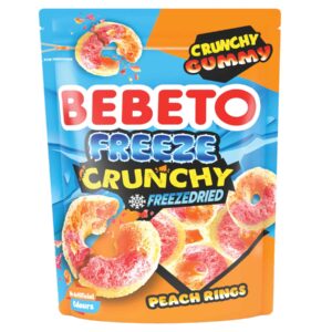 Bebeto Freeze Peach Ring Crunch Gummies 35g