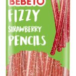 Bebeto Strawberry Fizzy Pencil Candy 220g