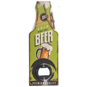 Beer-Shaped Wooden Handle Novelty Bottle Opener