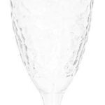 BELLO 200ML Plastic Champagne Flute Glass with Dimple Effect for Sparkling Wine