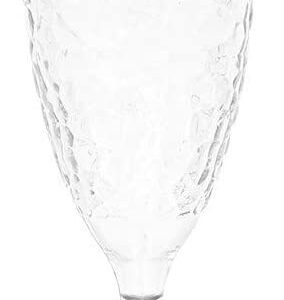 BELLO 200ML Plastic Champagne Flute Glass with Dimple Effect for Sparkling Wine