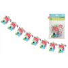 BELLO 2.3M FUNKY FLAMINGO PARTY PAPER BUNTING