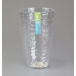 BELLO Tall Transparent Dimpled Plastic Tumbler