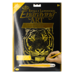Bengal Tiger Gold Engraving Artwork