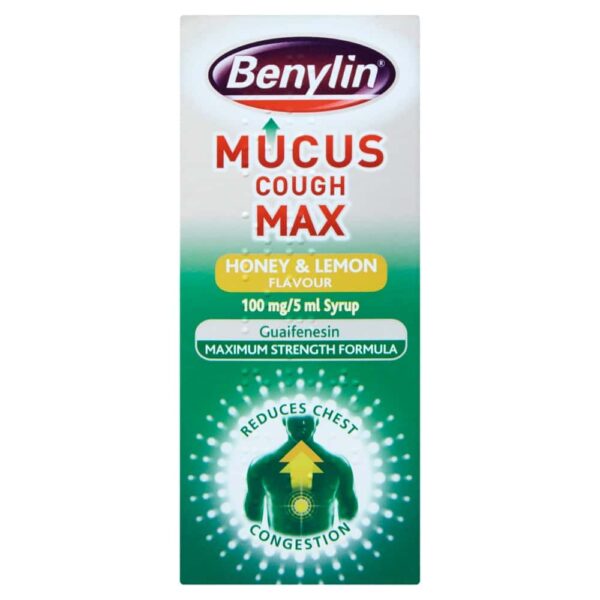 Benylin Maximum Strength Honey & Lemon Mucus Cough Syrup 150ml