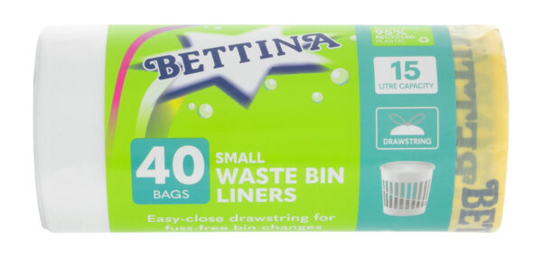 BETTINA 15L LEMON-SCENTED SWING BIN LINERS - PACK OF 40