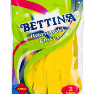 BETTINA LARGE HOUSEHOLD GLOVES, PACK OF 2