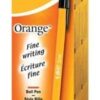 Bic Black Fine Point Orange Ballpoint Pen