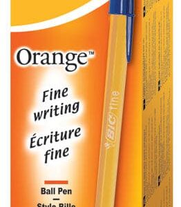 Bic Blue Fine Point Orange Ballpoint Pen