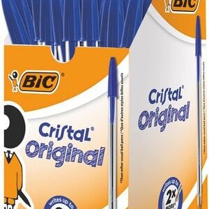 Bic Cristal Medium Blue Ballpoint Pen