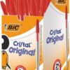 Bic Cristal Medium Red Ballpoint Pen