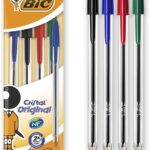 BIC Cristal Original Ballpoint Pens, Assorted Colors, Pack of 4