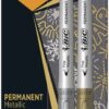 Bic Intensity Metallic Gold & Silver Markers - Set of 2