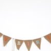 BIRTHDAY BUNTING MADE OF HESSIAN