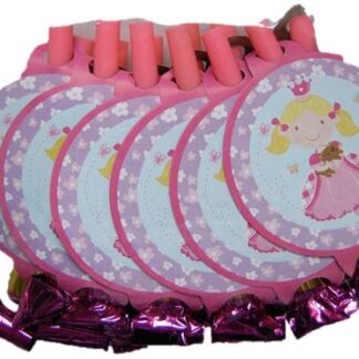 BIRTHDAY PRINCESS - SET OF 2 PACKS, 12 PINK PARTY BLOWOUTS EACH - CASA