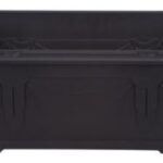 Black 40cm Venetian Window Box/Planter by Whitefurze