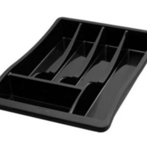 Black Cutlery Tray by Whitefurze