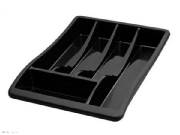 Black Cutlery Tray by Whitefurze