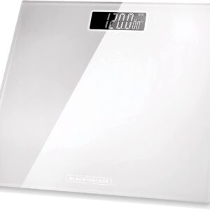 BLACK+DECKER Digital Bathroom Scale BXBS0001GB - White