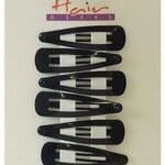 Black Hair Grips by Sleepies - Pack of 6