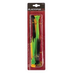 BLACKSPUR 120-Piece Multi-Colored Cable Tie Set