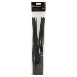 BLACKSPUR 30-Piece Black Cable Tie Set - 15 Inches x 4.8mm