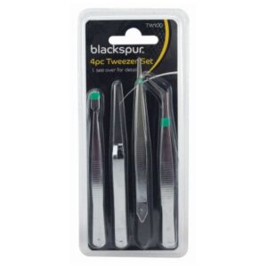 BLACKSPUR 4-Pack Tweezer Set